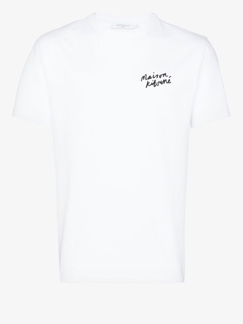 White Mini Handwriting Cotton T-shirt