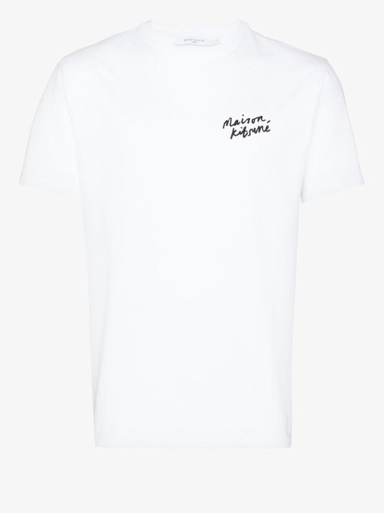 White Mini Handwriting Cotton T-shirt