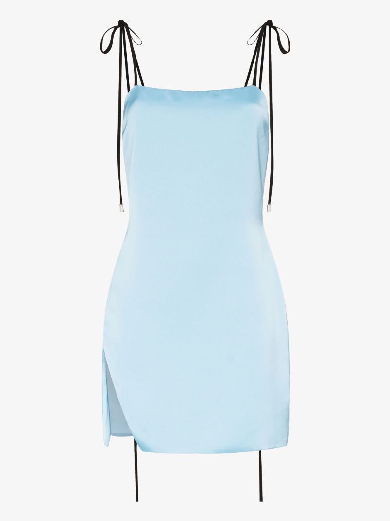 Abito Tie Shoulder Mini Dress