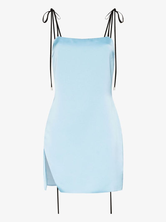 Abito Tie Shoulder Mini Dress