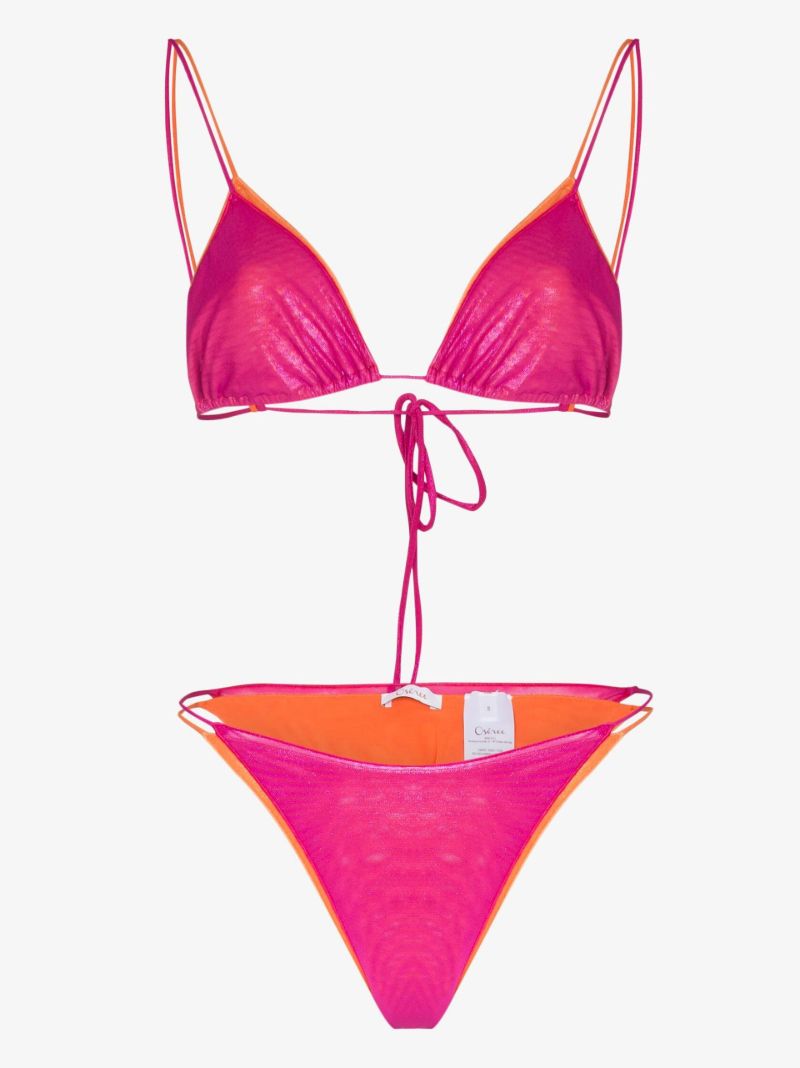 Pink LamÃ_x0083_Â¨ Double Bikini