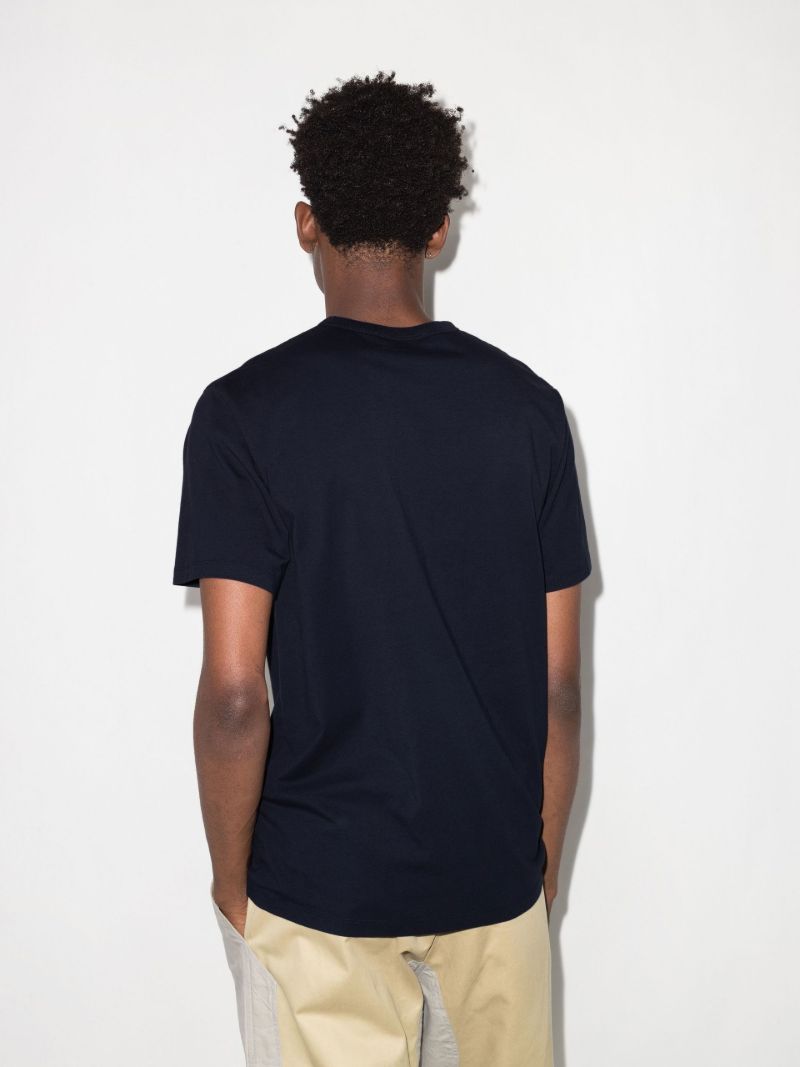 Blue Baby Fox Patch Pocket T-shirt