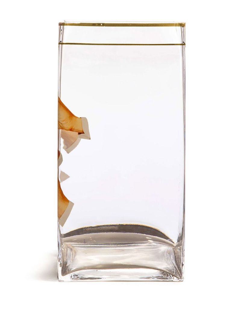 Clear Lipsticks Vase