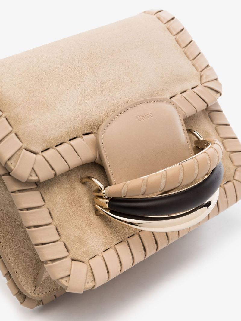 Neutral Kattie Suede Cross Body Bag