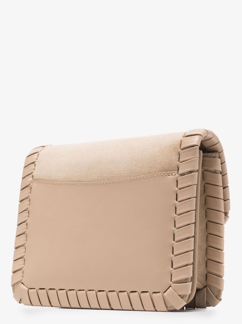 Neutral Kattie Suede Cross Body Bag