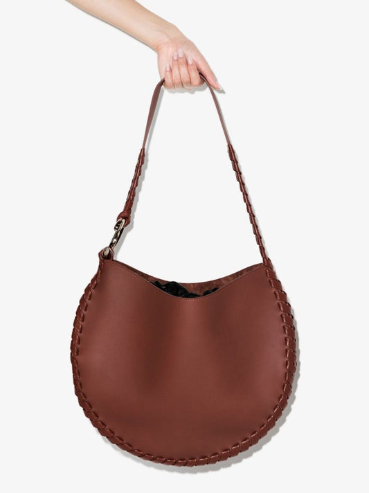Brown Mate Large Leather Shoulder Bag