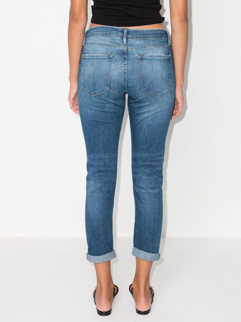 Blue Le Garcon Cropped Jeans