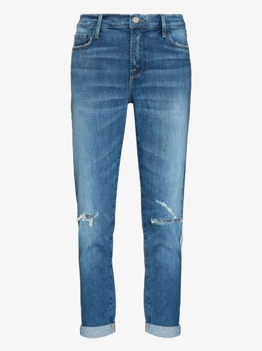 Blue Le Garcon Cropped Jeans