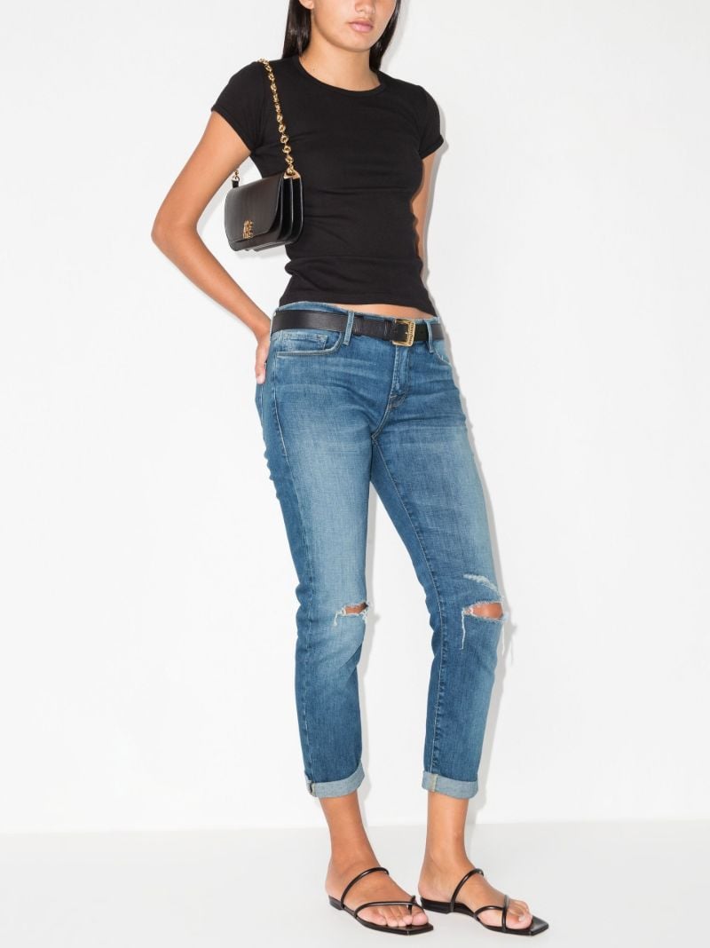 Blue Le Garcon Cropped Jeans