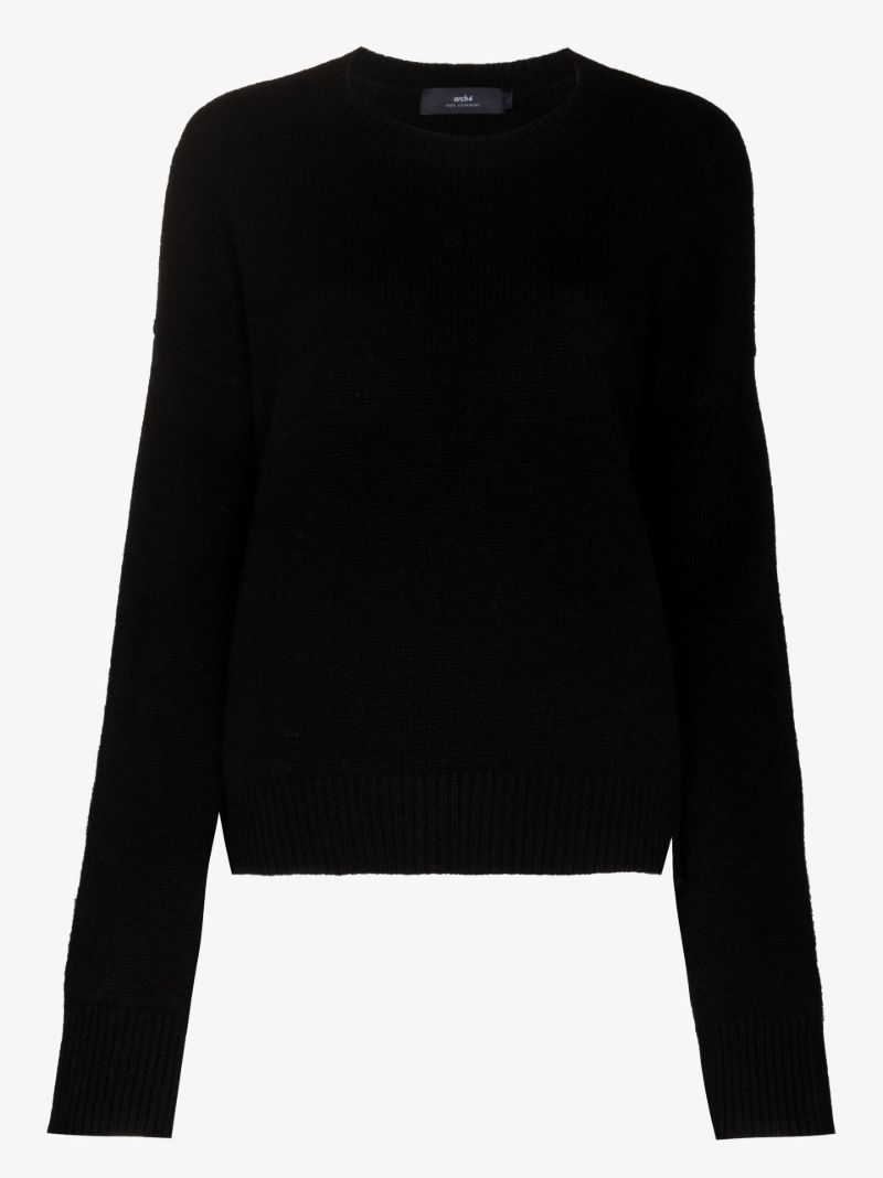Black the Ivy Cashmere Knitted Sweater