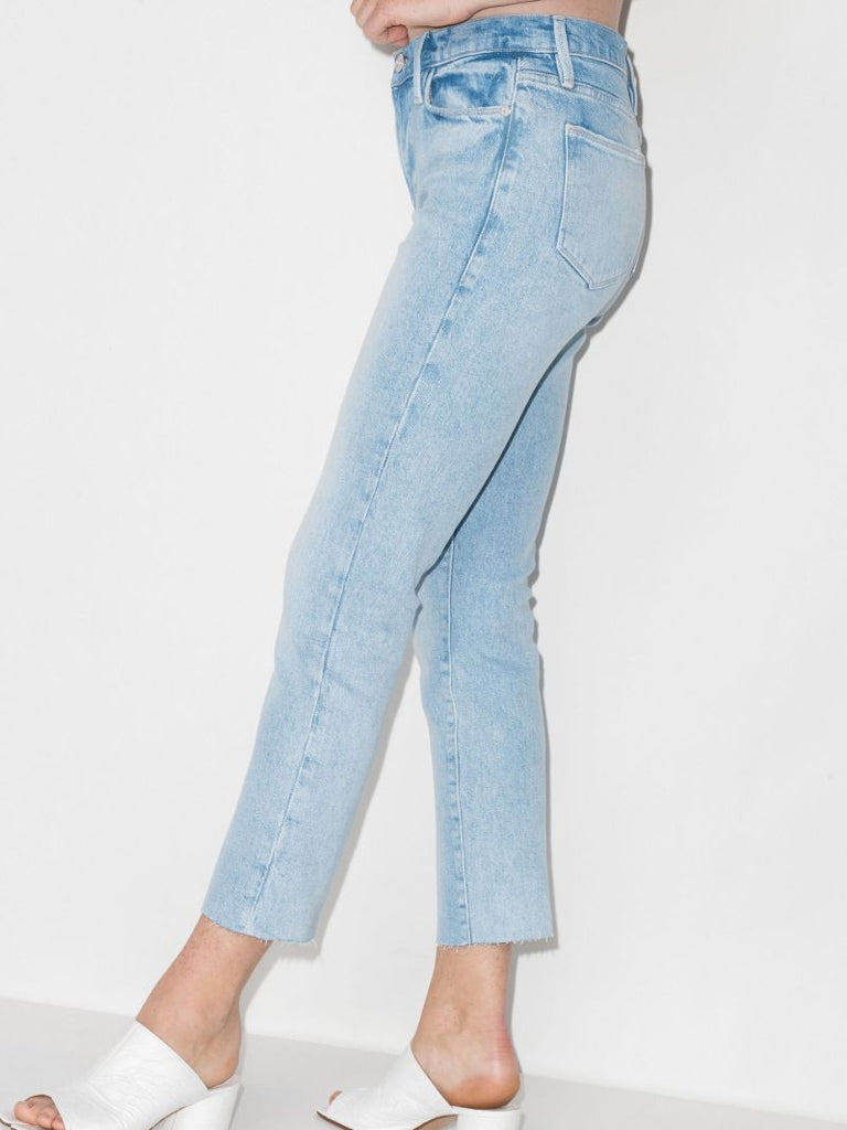 Blue Le High Cropped Denim Jeans