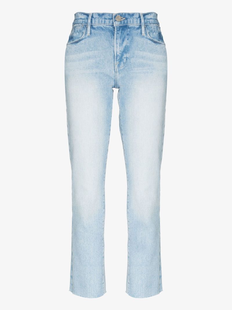 Blue Le High Cropped Denim Jeans