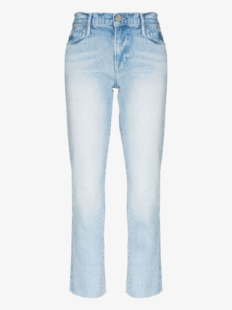 Blue Le High Cropped Denim Jeans