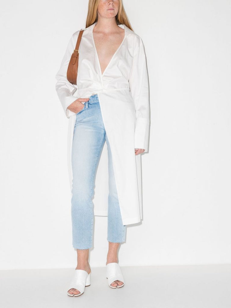 Blue Le High Cropped Denim Jeans