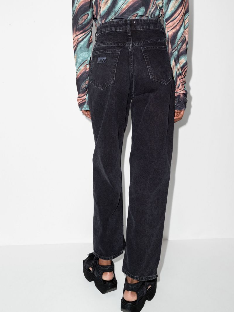 Black Figni Straight-leg Jeans