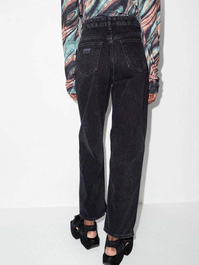 Black Figni Straight-leg Jeans