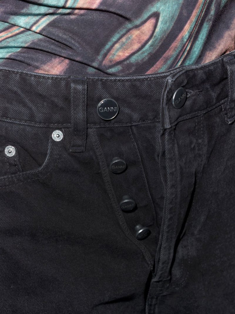 Black Figni Straight-leg Jeans