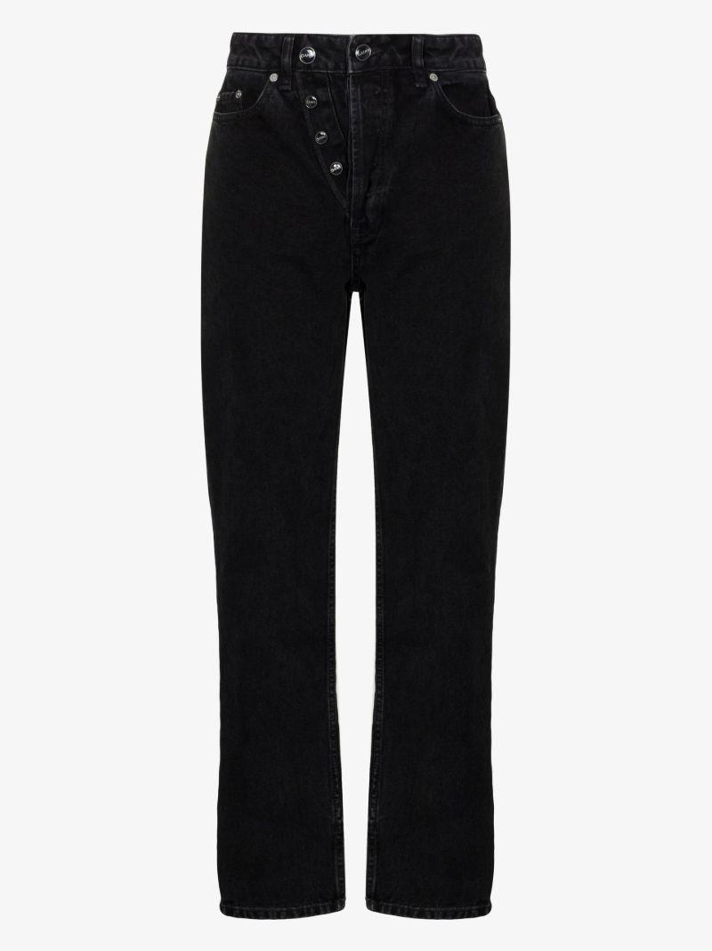 Black Figni Straight-leg Jeans