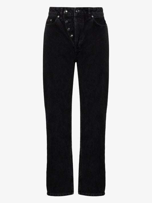 Black Figni Straight-leg Jeans