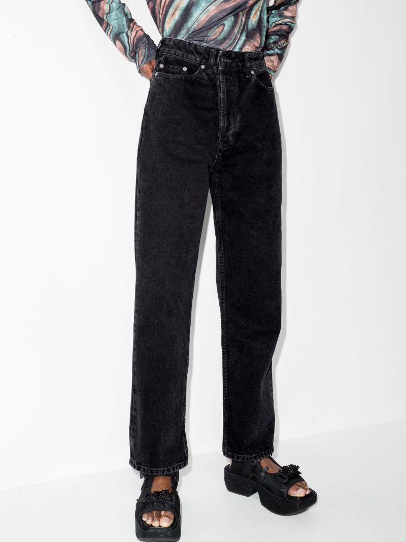 Black Figni Straight-leg Jeans