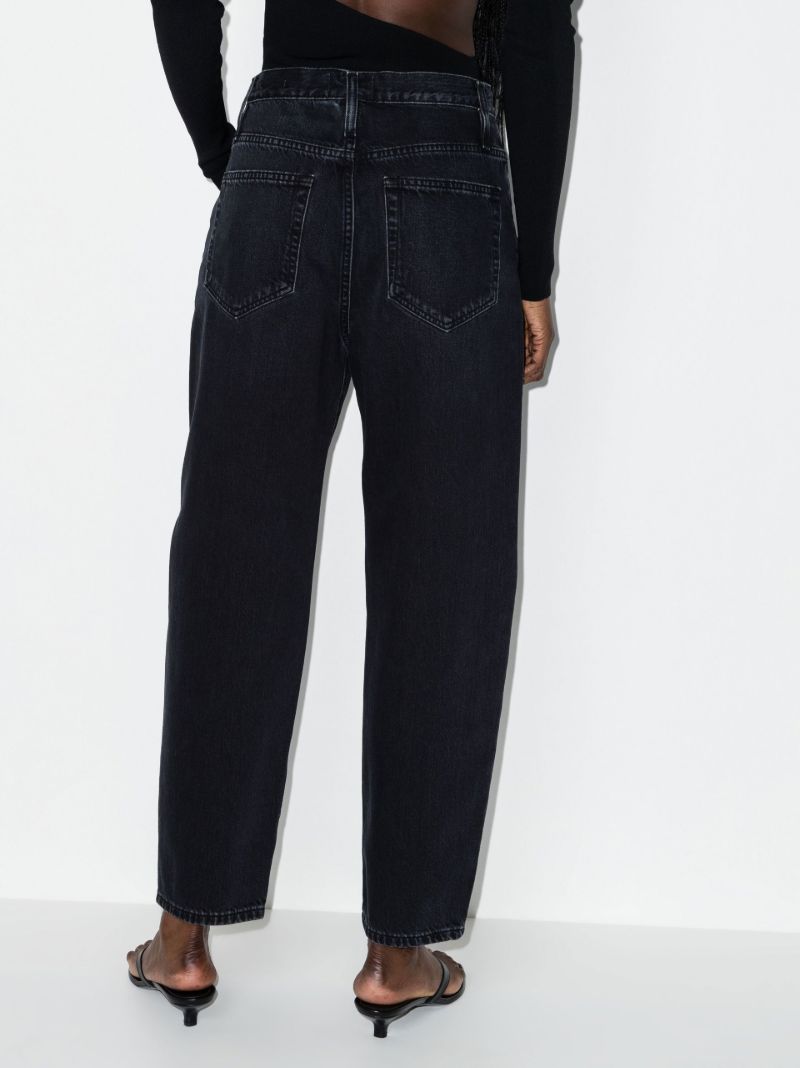 Black Ultra High Rise Barrel Jeans