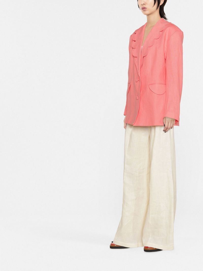 Pink Dynasty Linen Blazer