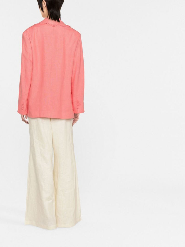 Pink Dynasty Linen Blazer