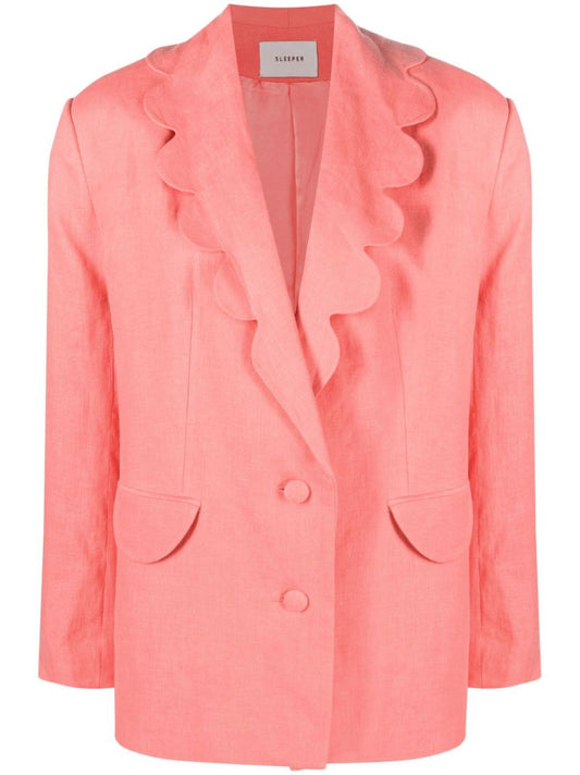 Pink Dynasty Linen Blazer