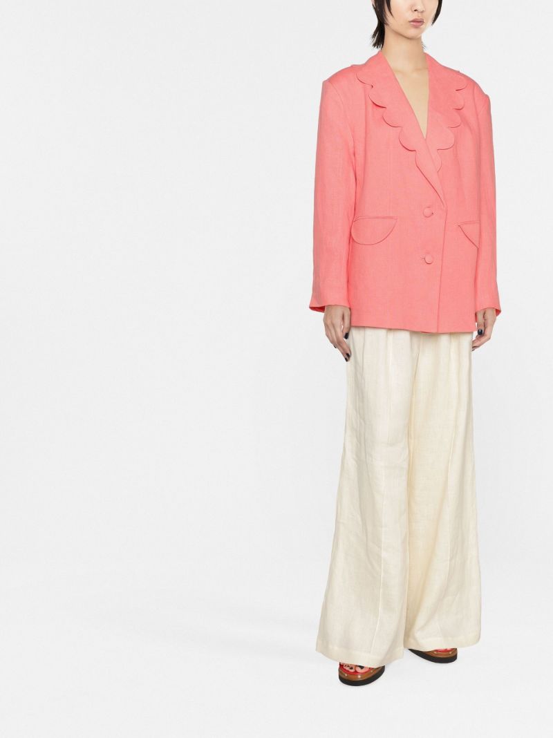 Pink Dynasty Linen Blazer
