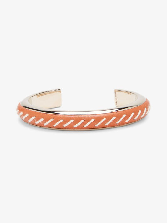 Orange Kattie Leather Bracelet