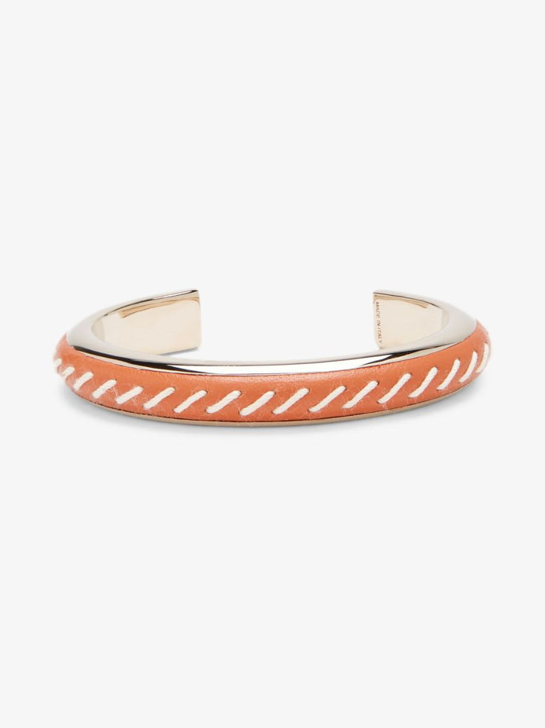 Orange Kattie Leather Bracelet