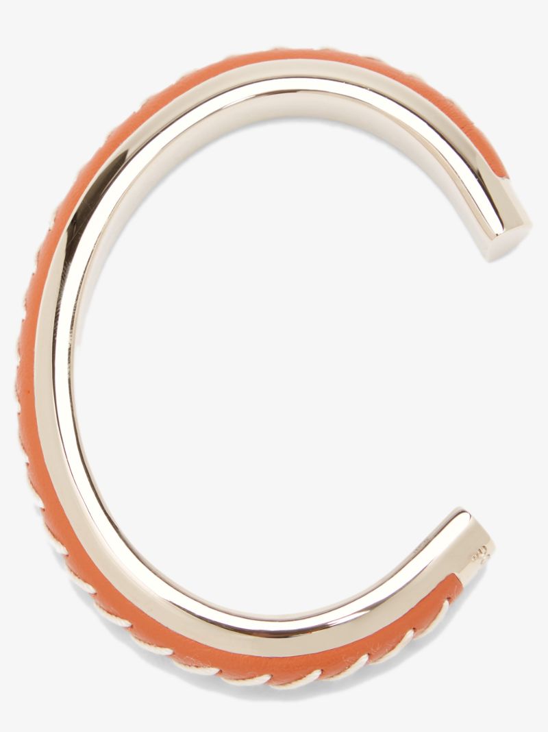 Orange Kattie Leather Bracelet
