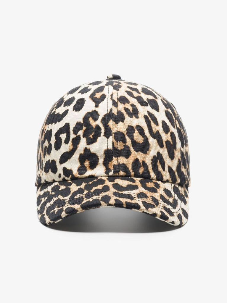 Neutral Leopard Print Baseball Cap