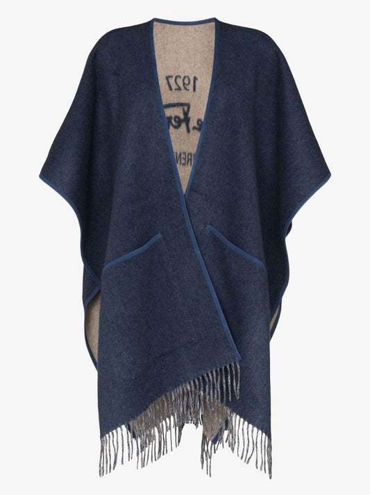 Blue 1927 Cashmere Cape