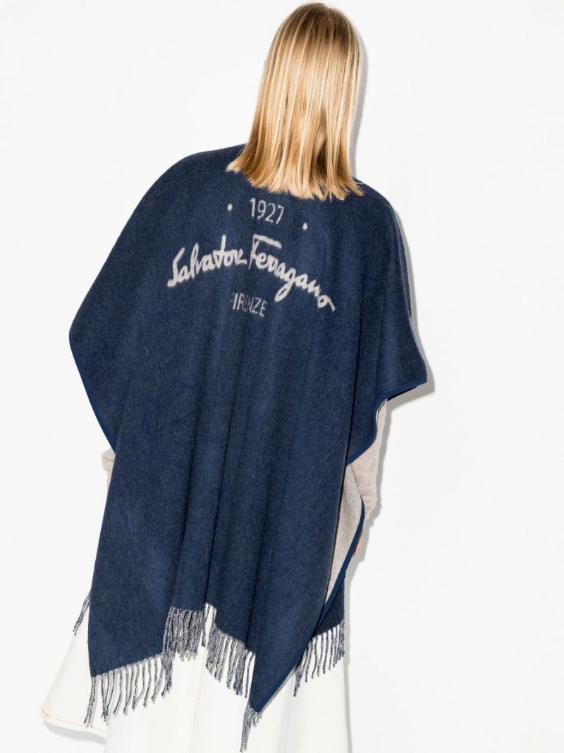 Blue 1927 Cashmere Cape