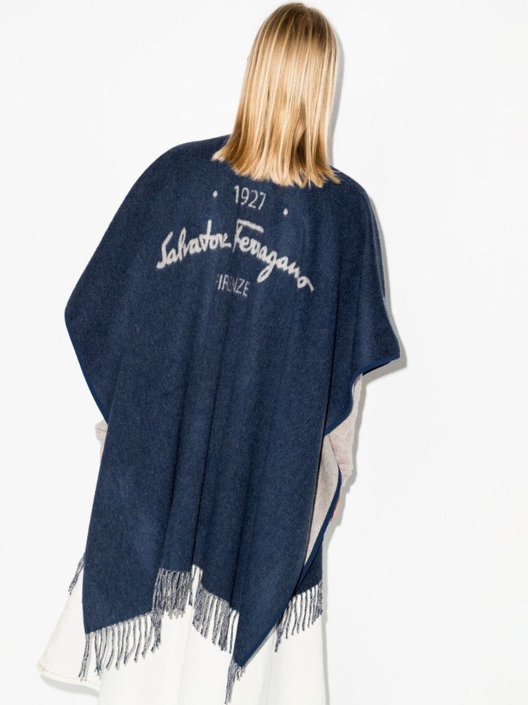 Blue 1927 Cashmere Cape