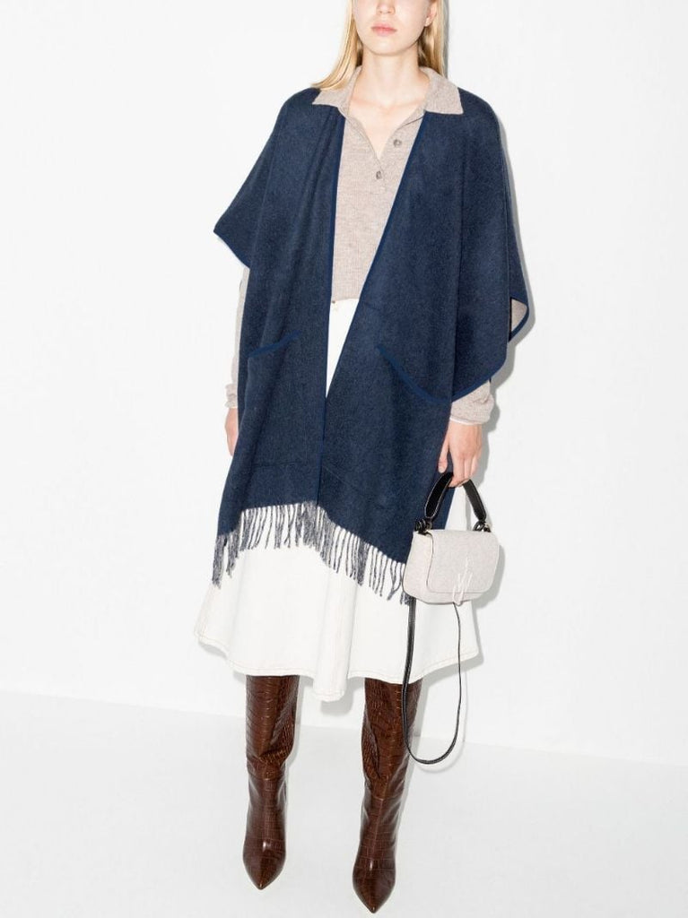 Blue 1927 Cashmere Cape