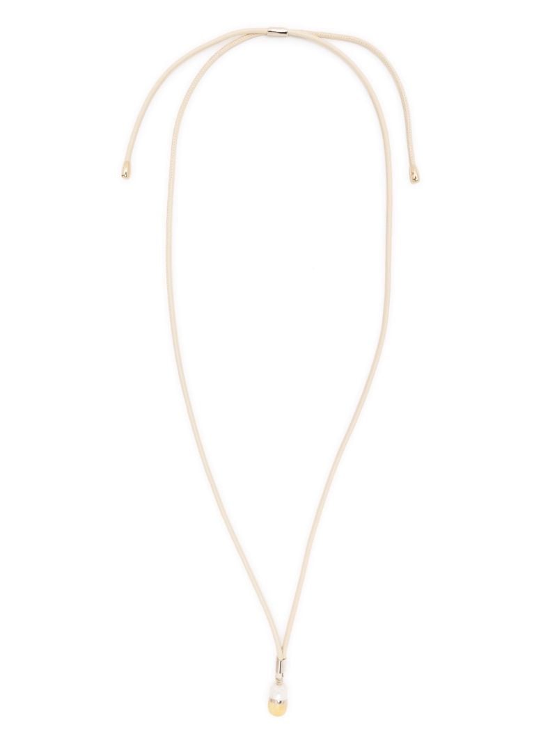 Neutral Darcey Pearl Argonite Pendant Necklace