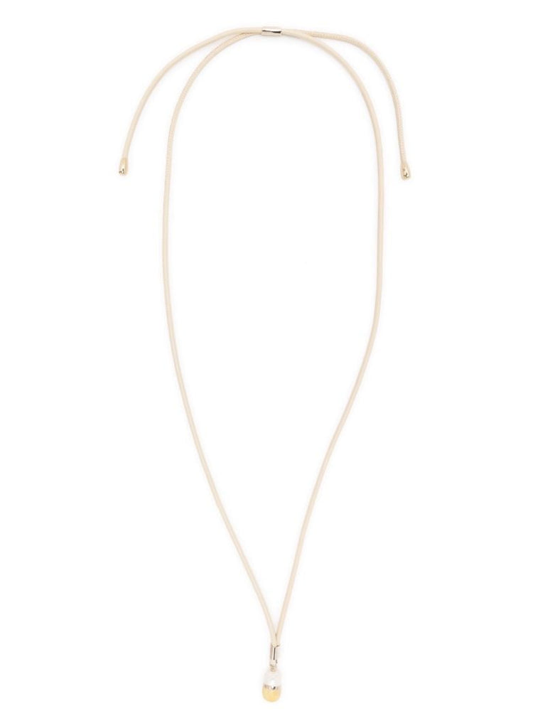 Neutral Darcey Pearl Argonite Pendant Necklace