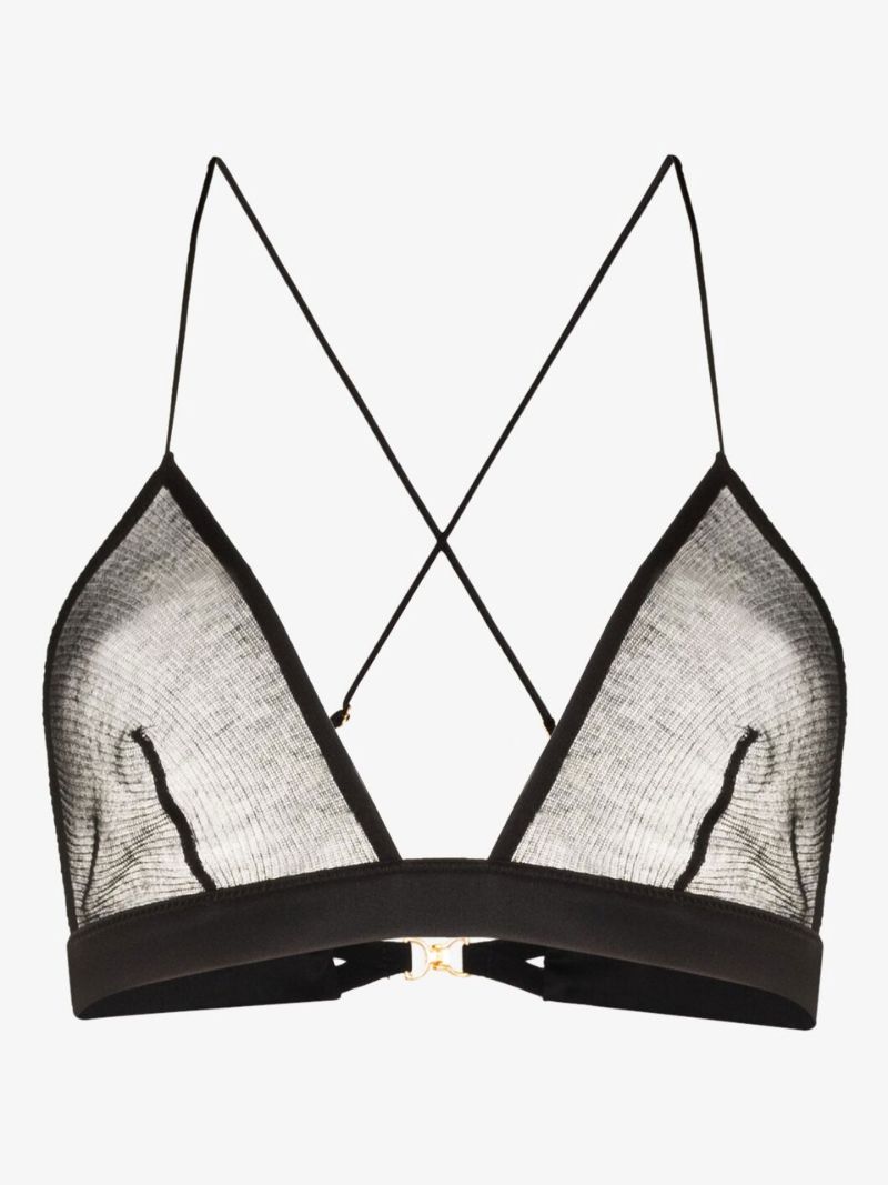 Black Ribbed Intime Soft Bra