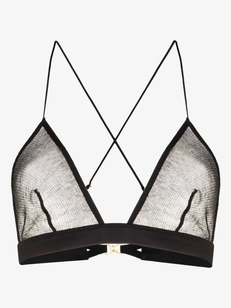 Black Ribbed Intime Soft Bra