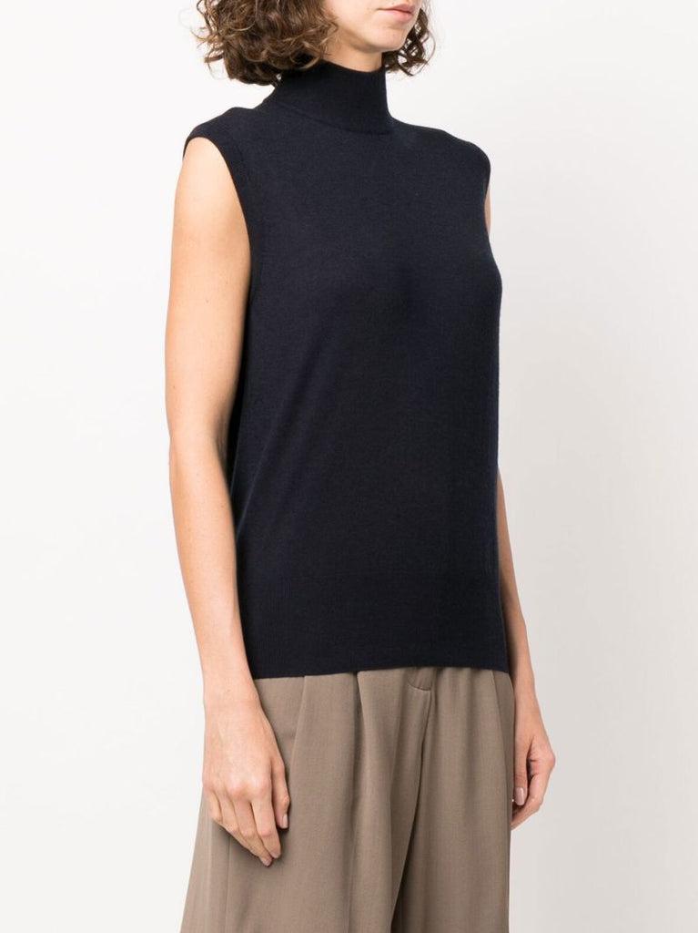 Blue Cynthia Cashmere Sweater Vest