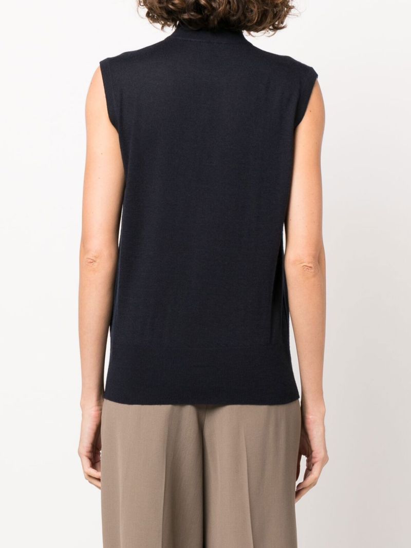 Blue Cynthia Cashmere Sweater Vest