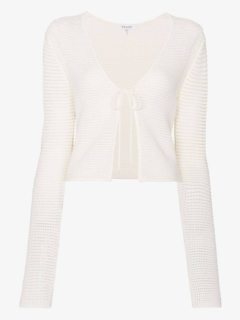 Ryn Cropped Crochet Cardigan