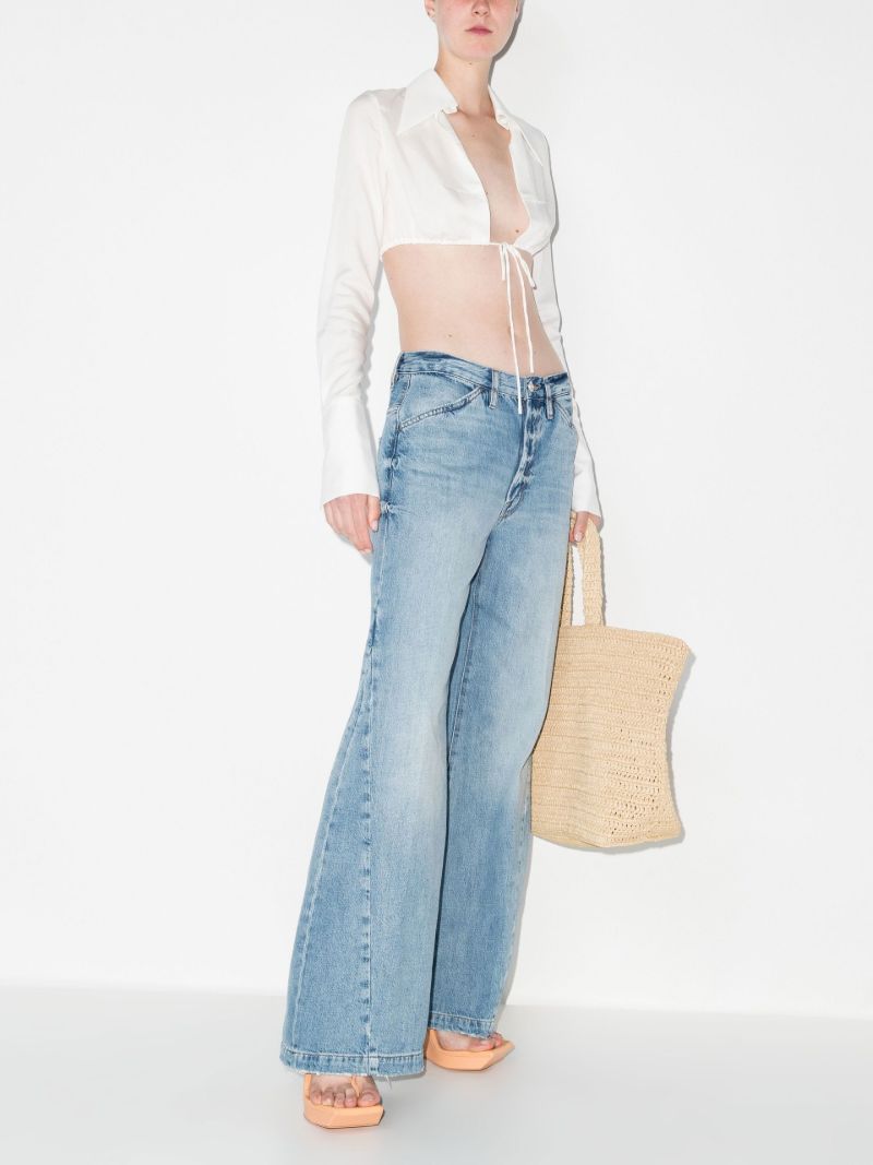 Le Baggy Palazzo Wide Leg Jeans