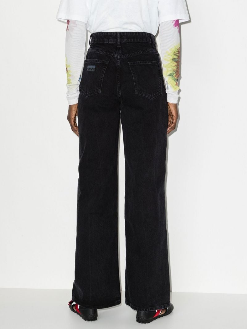Black Magny Wide-leg Jeans