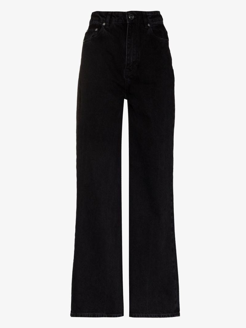 Black Magny Wide-leg Jeans