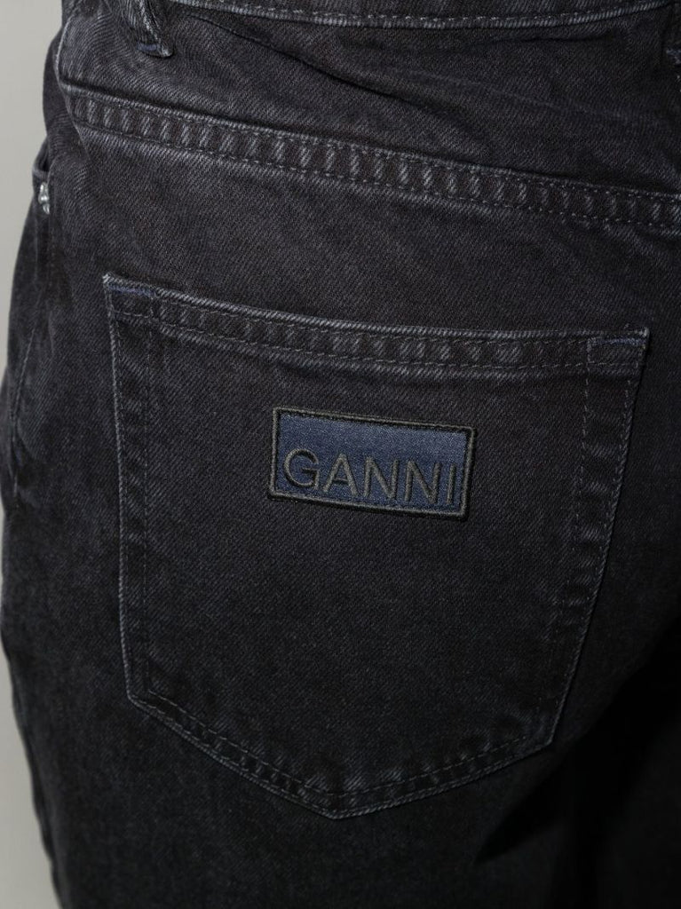 Black Magny Wide-leg Jeans
