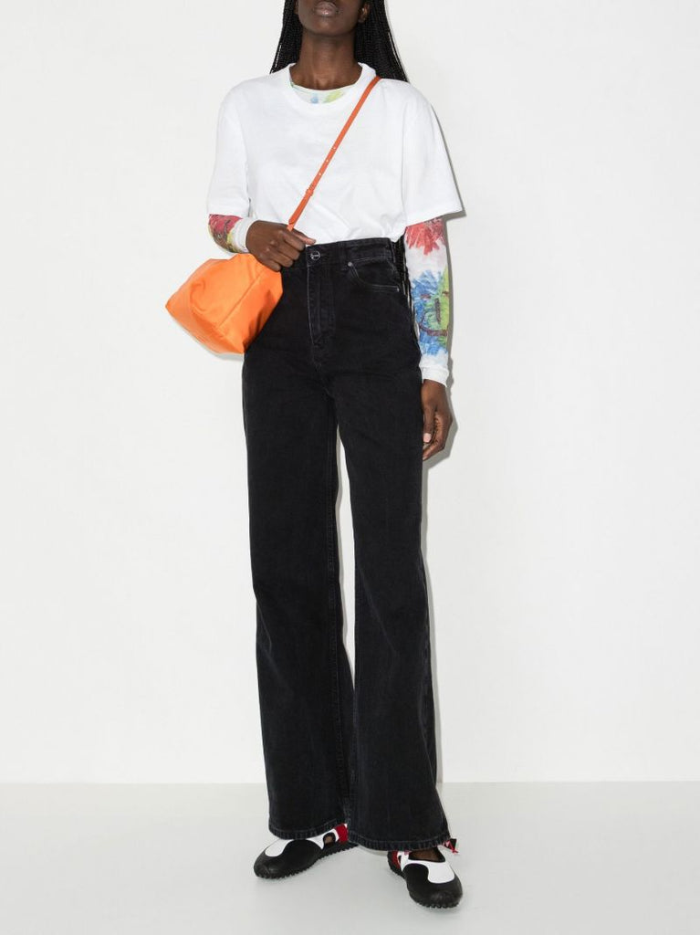 Black Magny Wide-leg Jeans