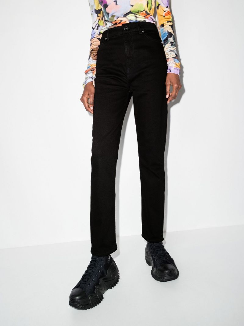 Black Cutye Organic Cotton Cropped Jeans